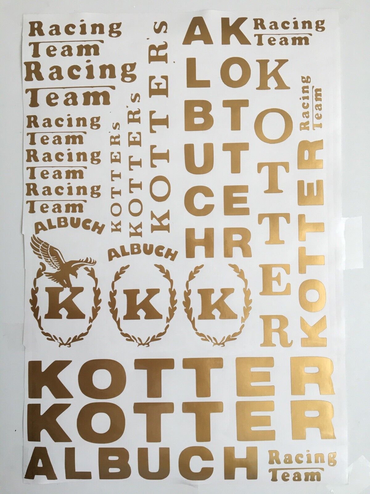 Für Albuch Kotter Racing Team Fahrrad Aufkleber Set