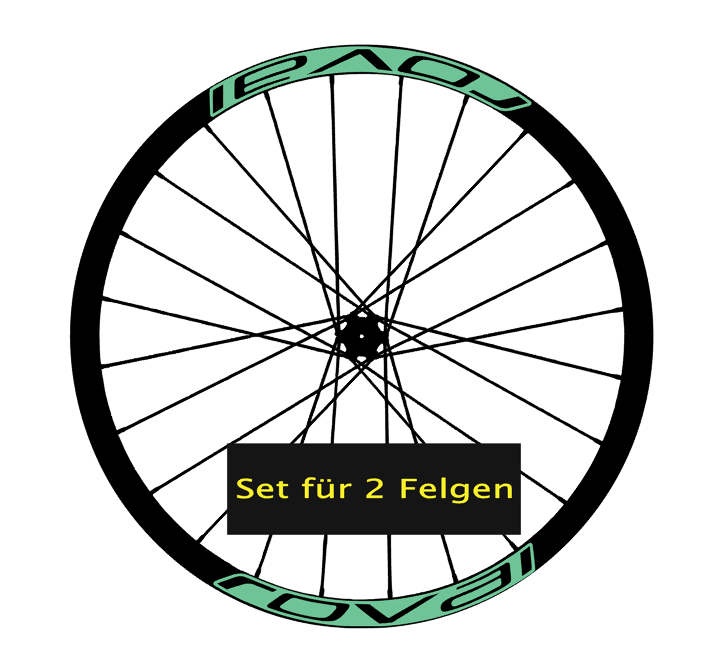 Für RL Fahrrad MTB Felgen Aufkleber Sticker Set