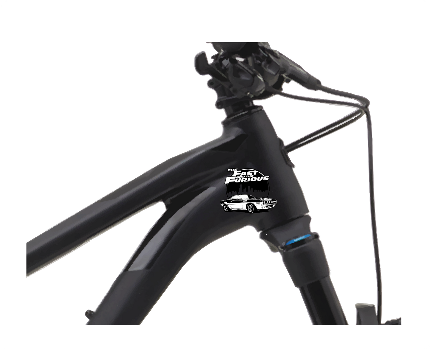 the fast and the furios Fahrrad MTB Motorrad Aufkleber Sticker 2 Stk.