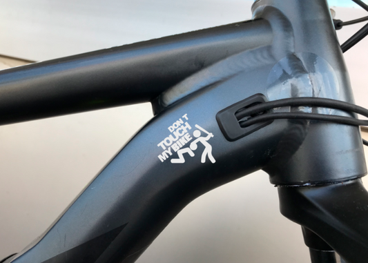 Don t touch my bike Fahrrad MTB Aufkleber Sticker 2 Stk.