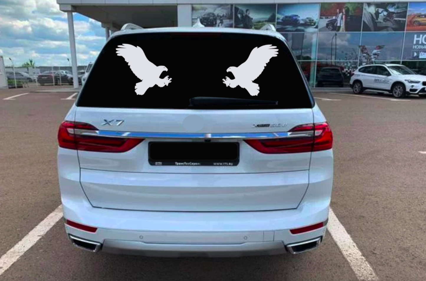 Zwei Adler Heckscheibe Auto Aufkleber Styling Sticker