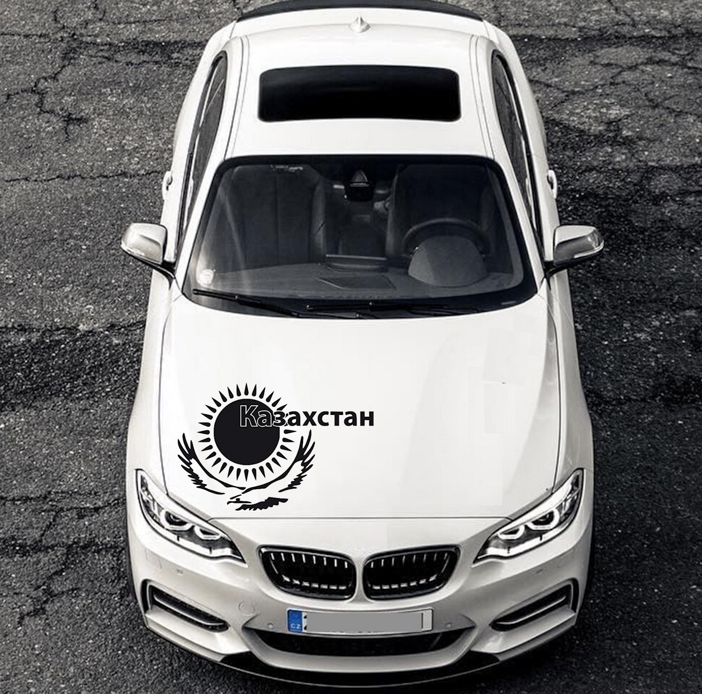 Kasachstan Kazakhstan Gerb Motorhaube Auto Styling Tuning Aufkleber Sticker
