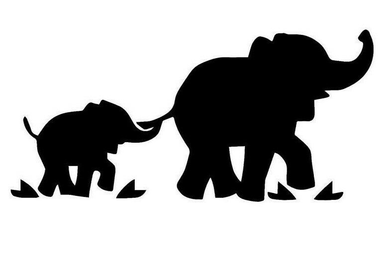 Elefant Elefanten Baby Auto Styling Tuning Aufkleber Sticker