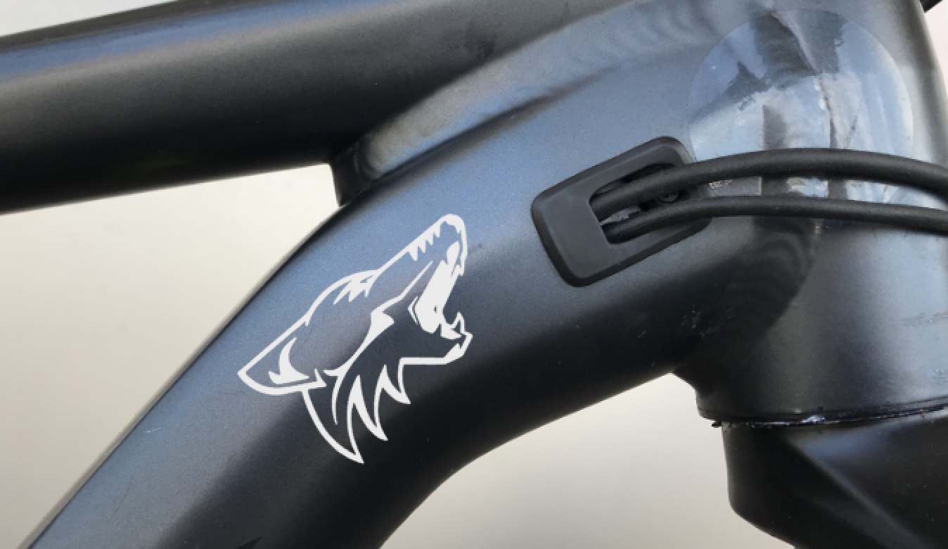 Heulender Wolf Fahrrad MTB Aufkleber Sticker 4 Stk.