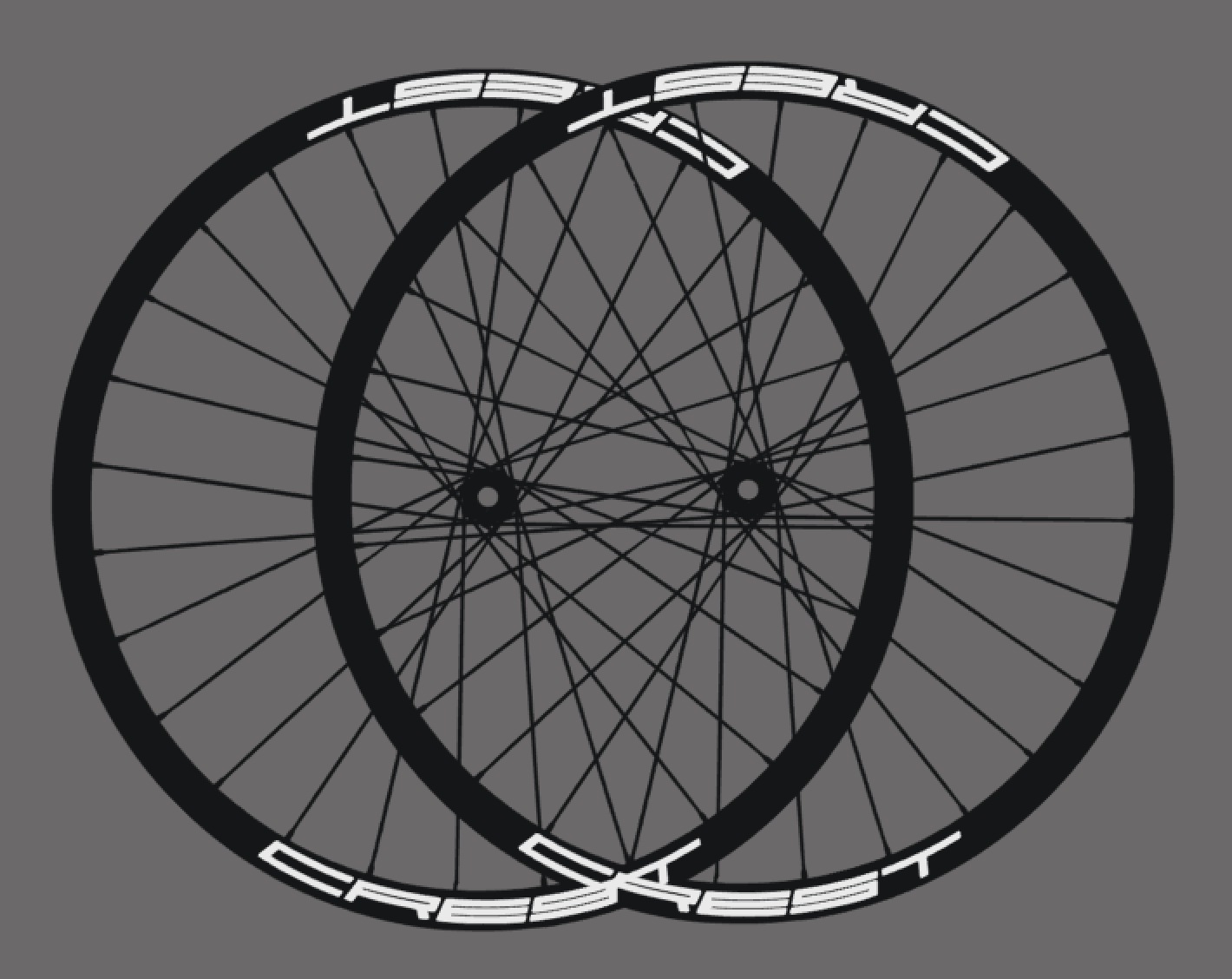 CT Fahrrad MTB Felgen Aufkleber Sticker Set