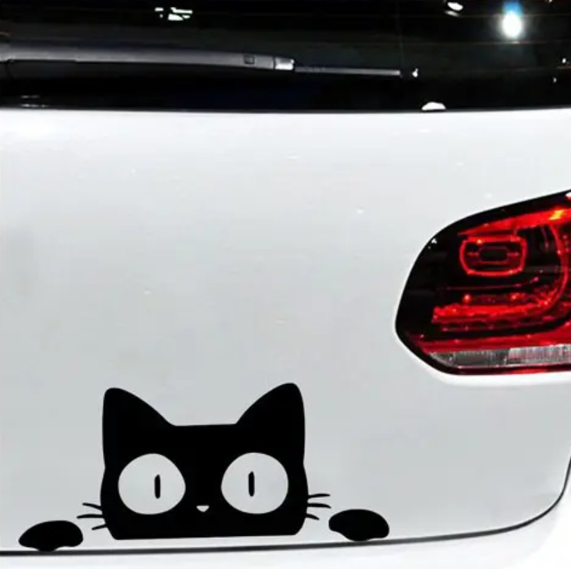 Lustige Katze Karosserie Auto Aufkleber Tuning Styling 2 Stk.