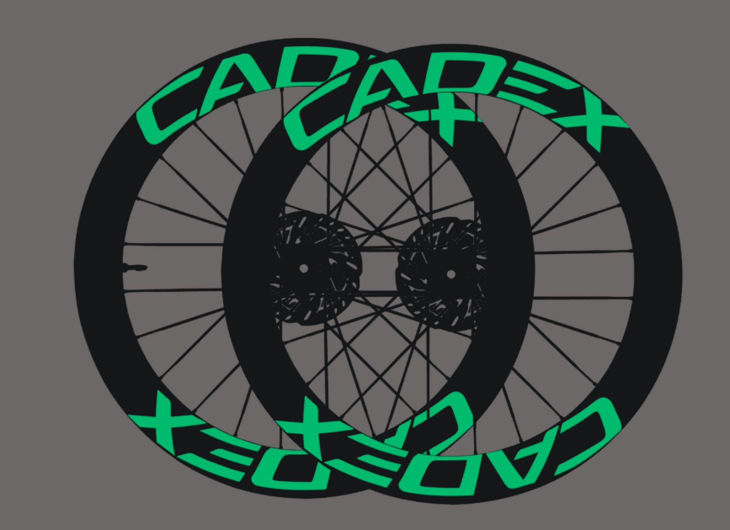 Für CADEX Fahrrad Felgen Aufkleber Set 28 Zoll