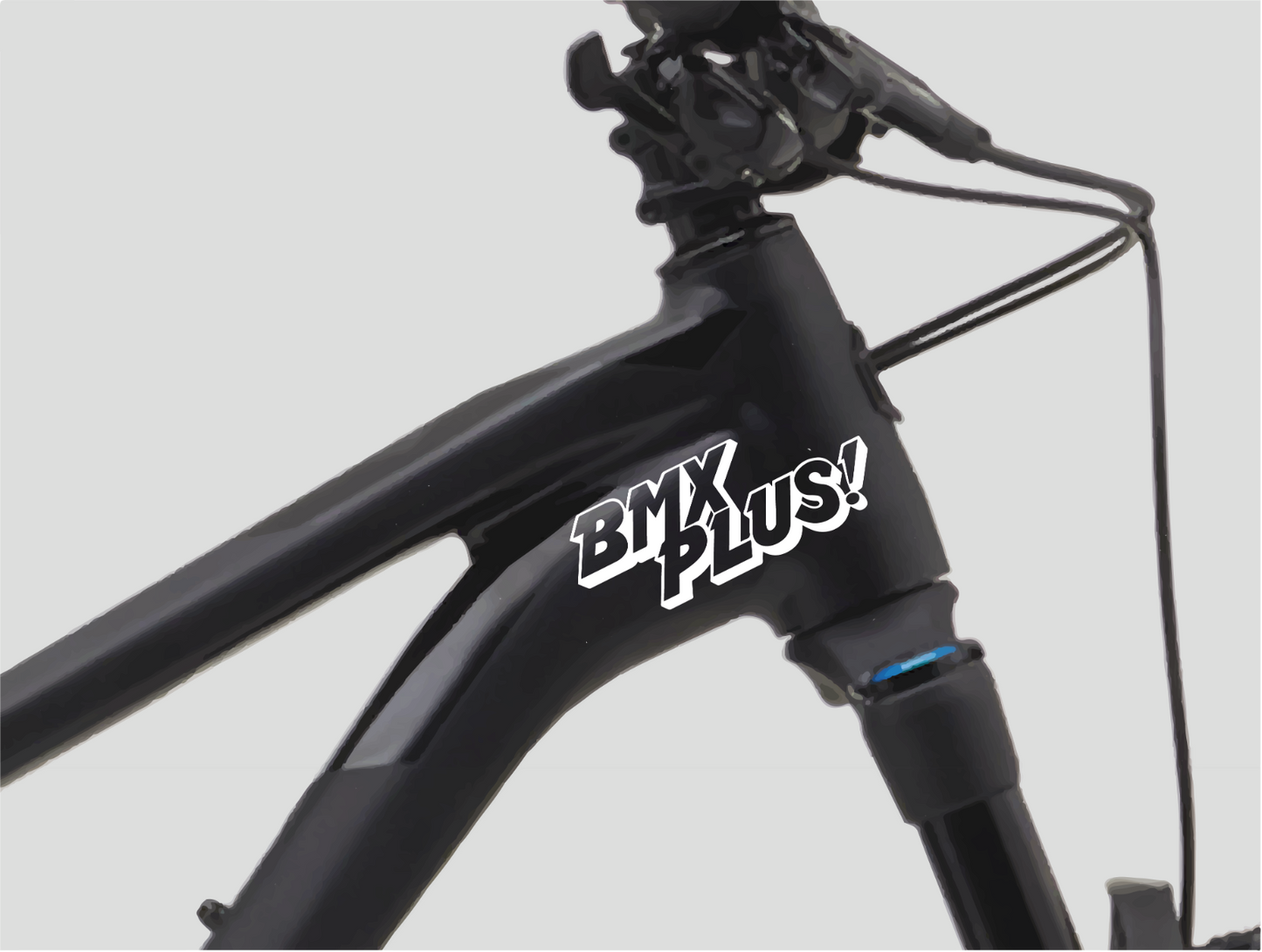 BMX Plus Fahrrad MTB Aufkleber Sticker 2 Stk.