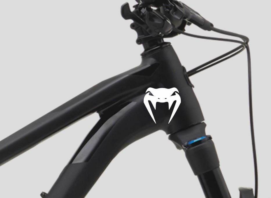 Schlangenkopf Fahrrad MTB Rahmen Aufkleber Sticker 2 Stk.