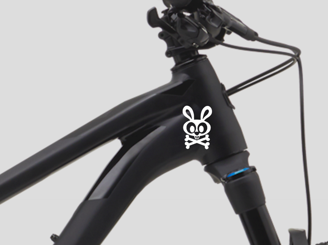 Hase Fahrrad MTB Rahmen Aufkleber Sticker 2 Stk.