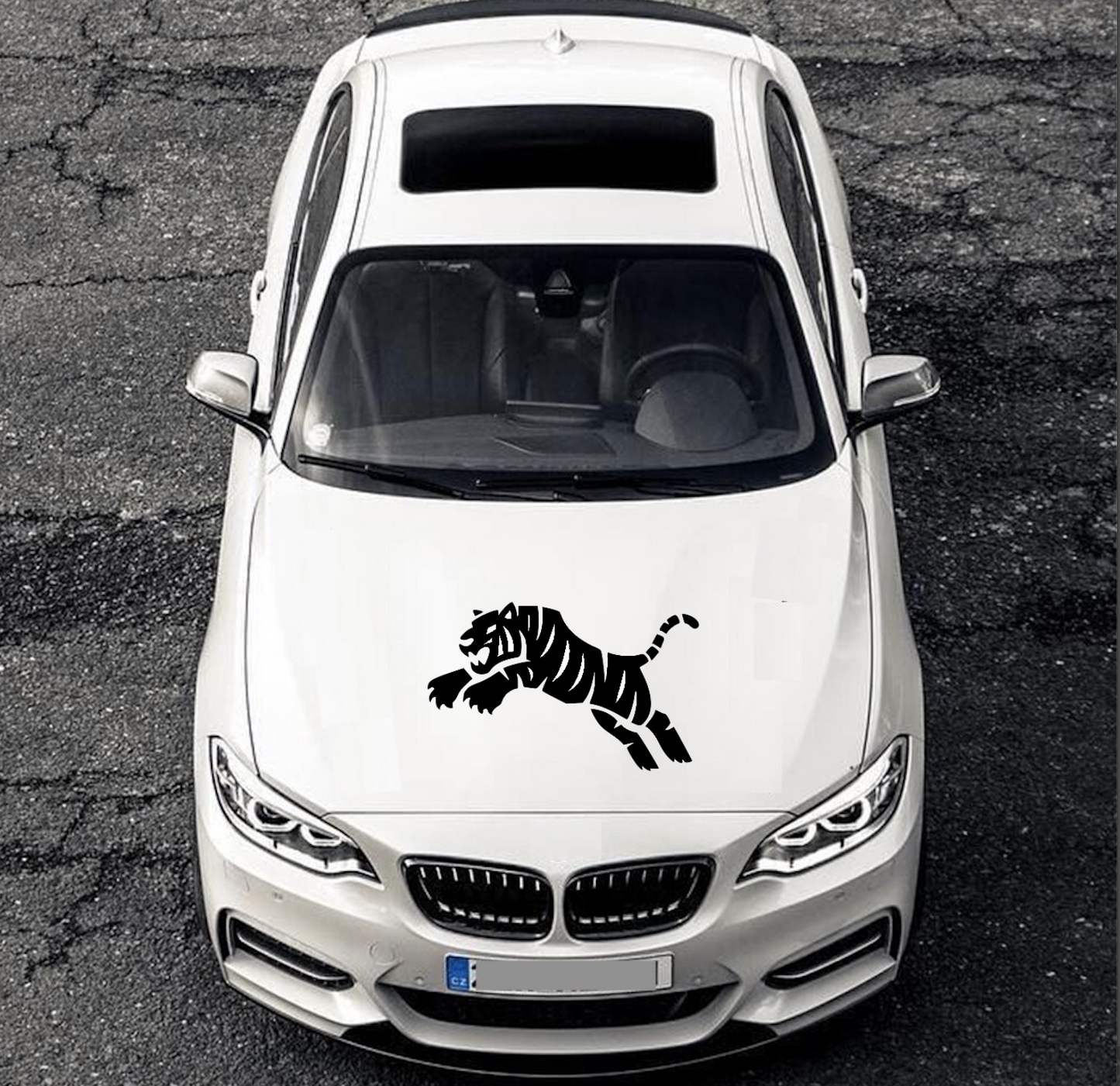 Tiger Motorhaube Auto Styling Tuning Aufkleber Sticker