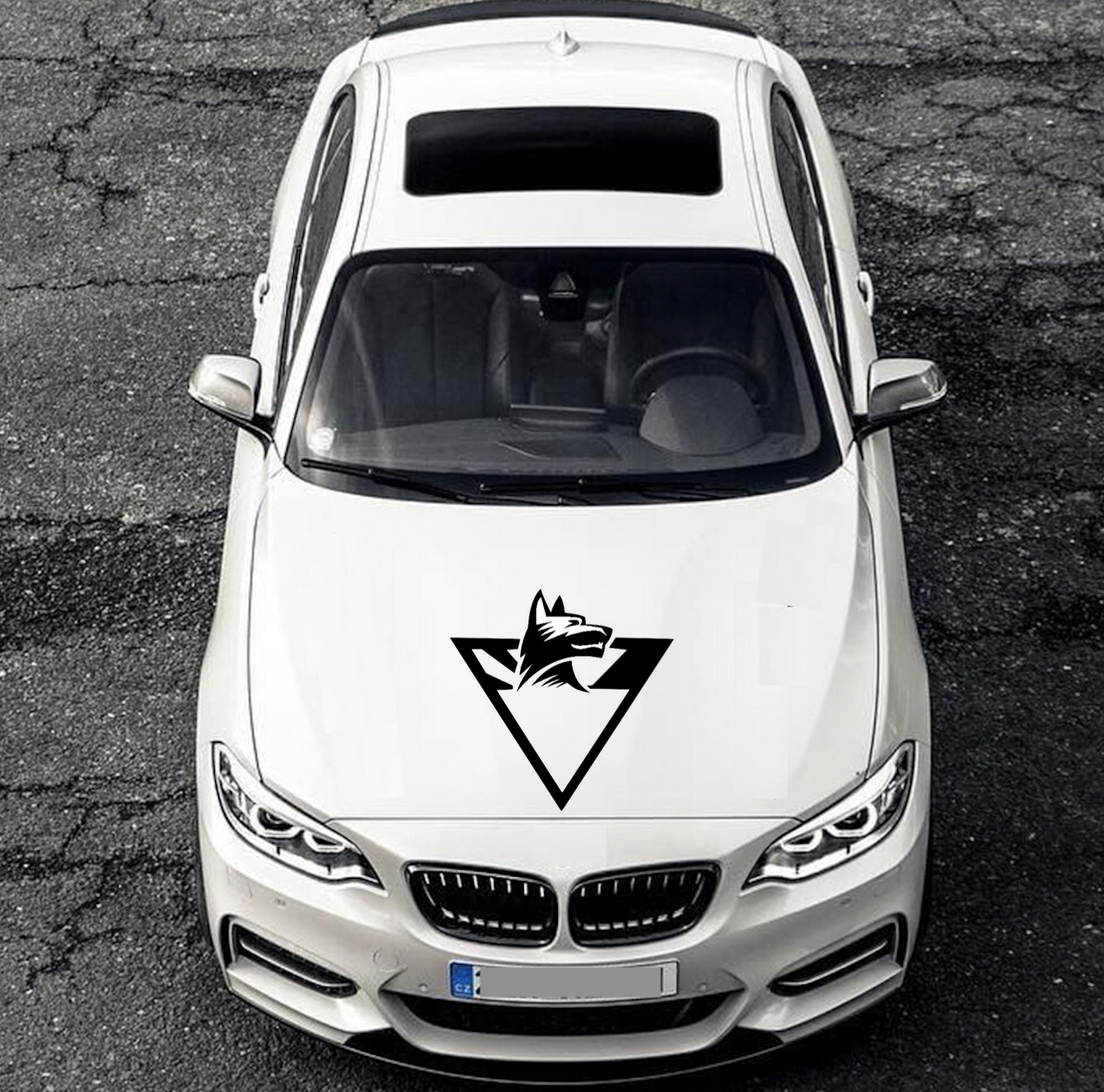 Wolf Motorhaube Auto Styling Tuning Aufkleber Sticker