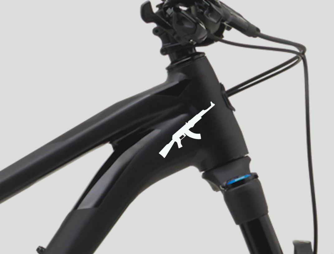 Kalaschnikow AK 47 Fahrrad MTB Aufkleber Sticker 2 Stk.