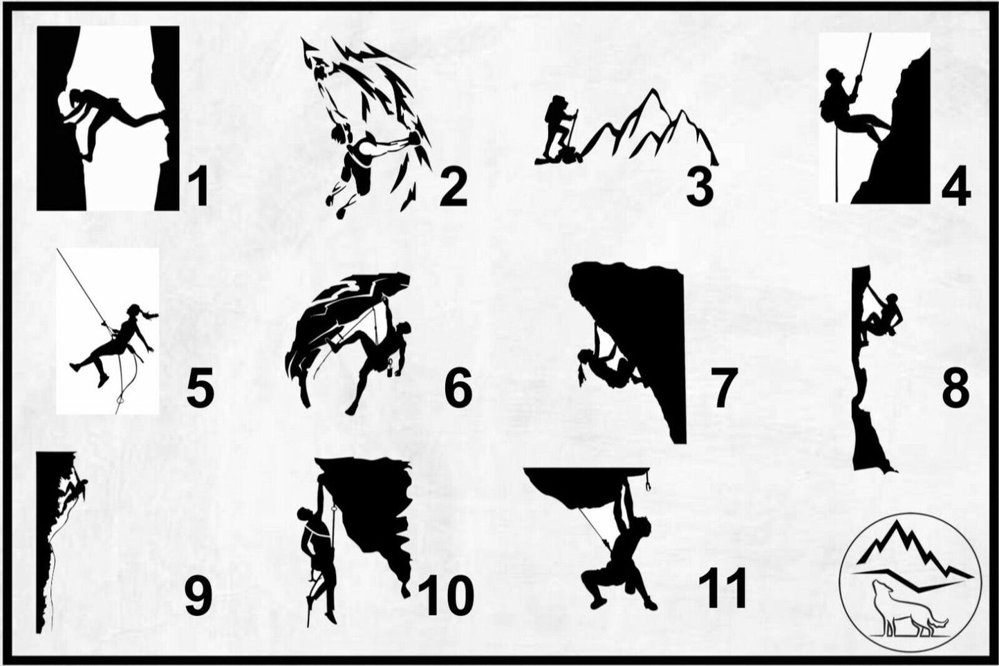 Klettern Kletter Felsen Extrem Sport Auto Styling Aufkleber Sticker