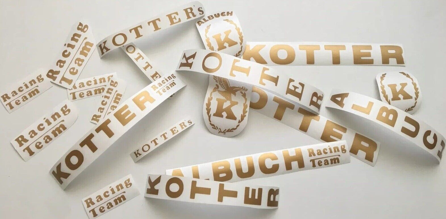 Für Albuch Kotter Racing Team Fahrrad Aufkleber Set
