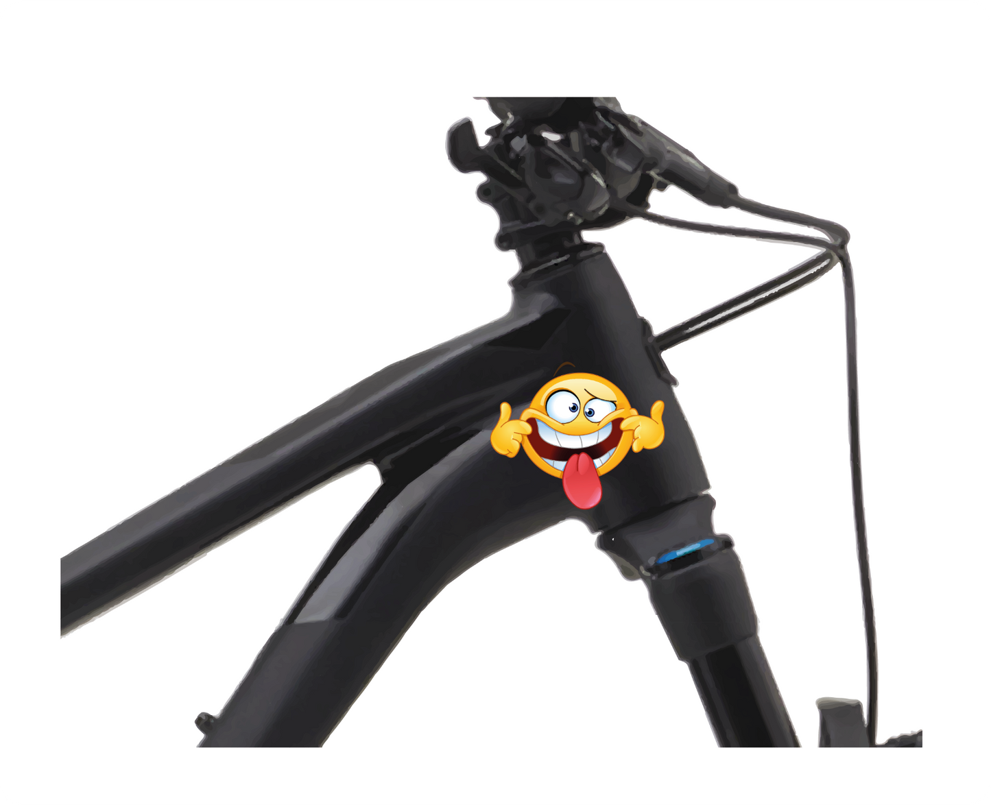 Smile Fahrrad MTB Motorrad Aufkleber Sticker 4 Stück