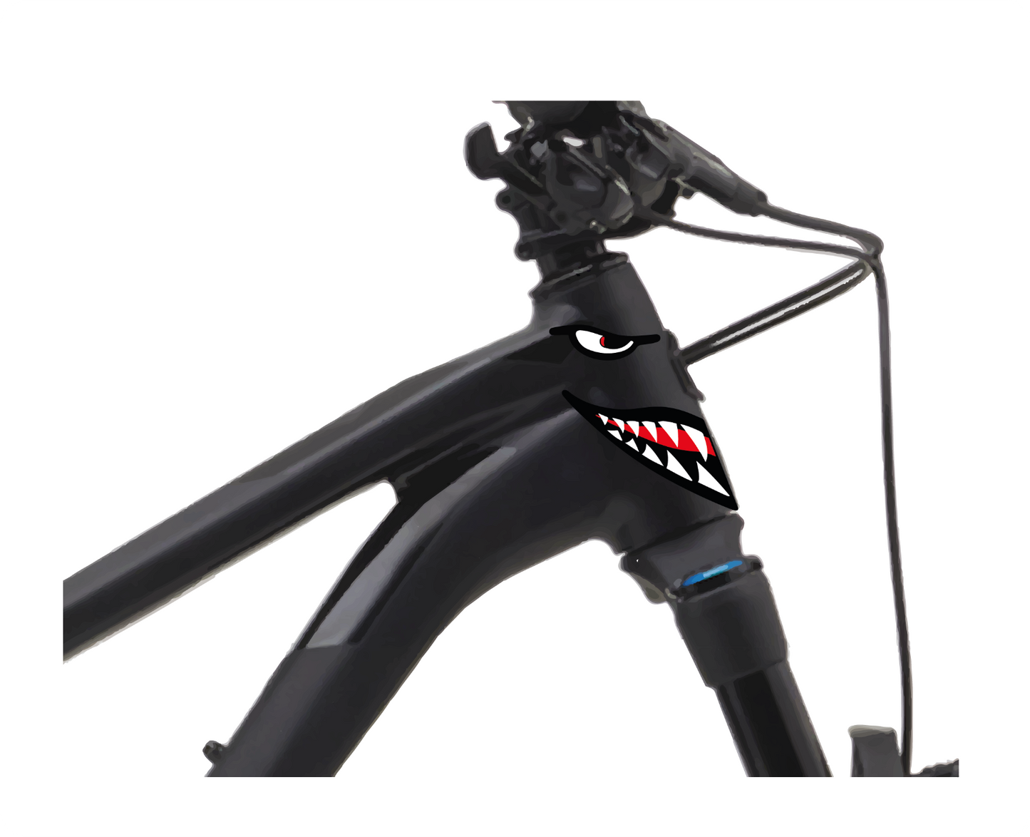 Haifisch Fahrrad MTB Motorrad Aufkleber Sticker Set