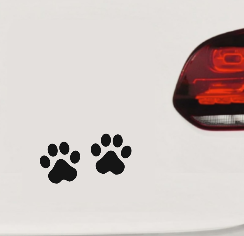 Hunde Pfote Tatze Auto Aufkleber Tuning Styling 2 Stk