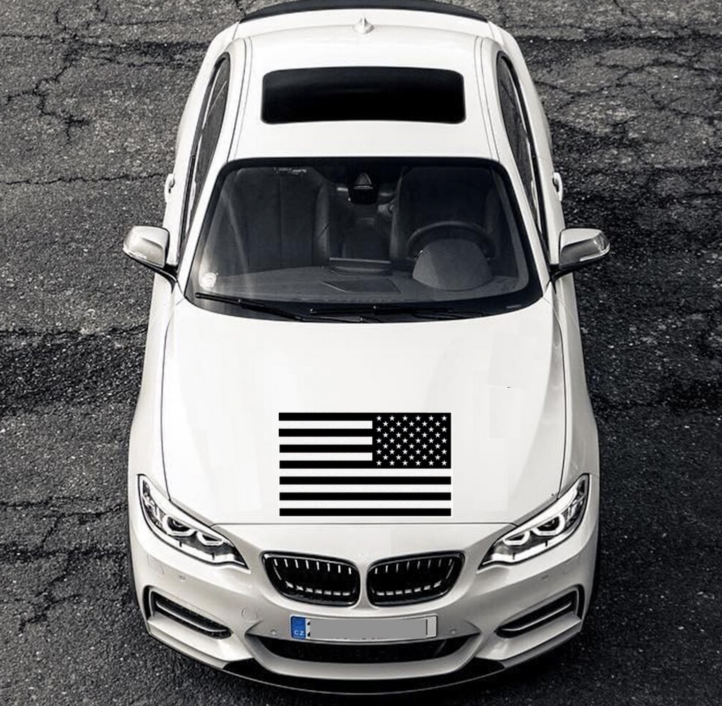 USA Amerika Fahne Flagge Motorhaube Auto Styling Tuning Aufkleber Sticker