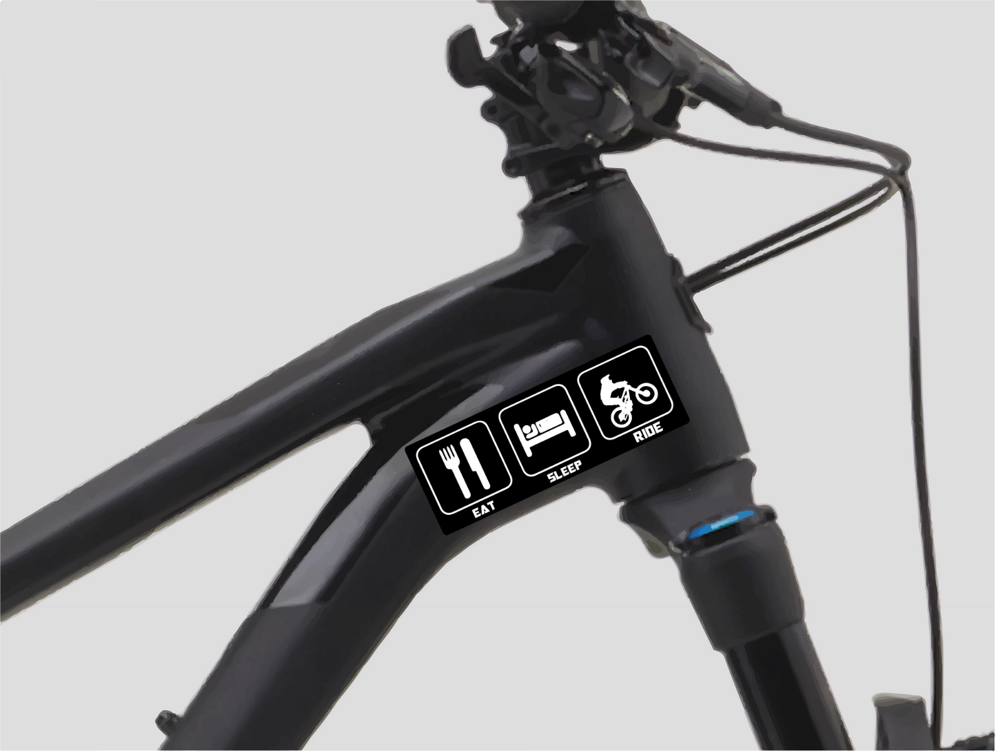 EAT SLEEP RIDE Fahrrad MTB Motorrad Aufkleber Sticker 4 Stück