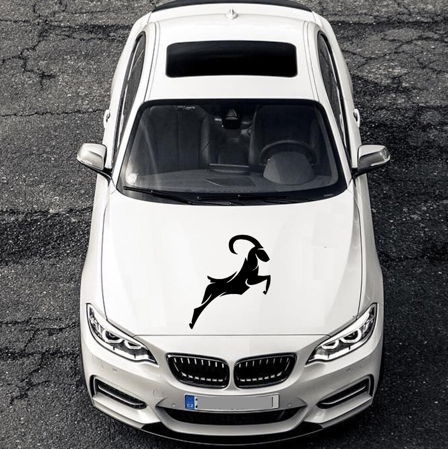  Steinbock Motorhaube Auto Styling Tuning Aufkleber Sticker