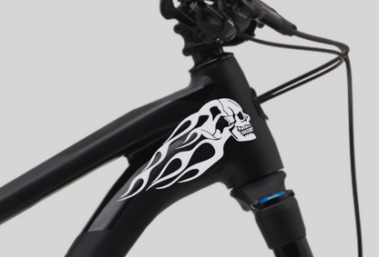 SKULL TOTENKOPF RIDER Fahrrad MTB Aufkleber Sticker 2 Stk.