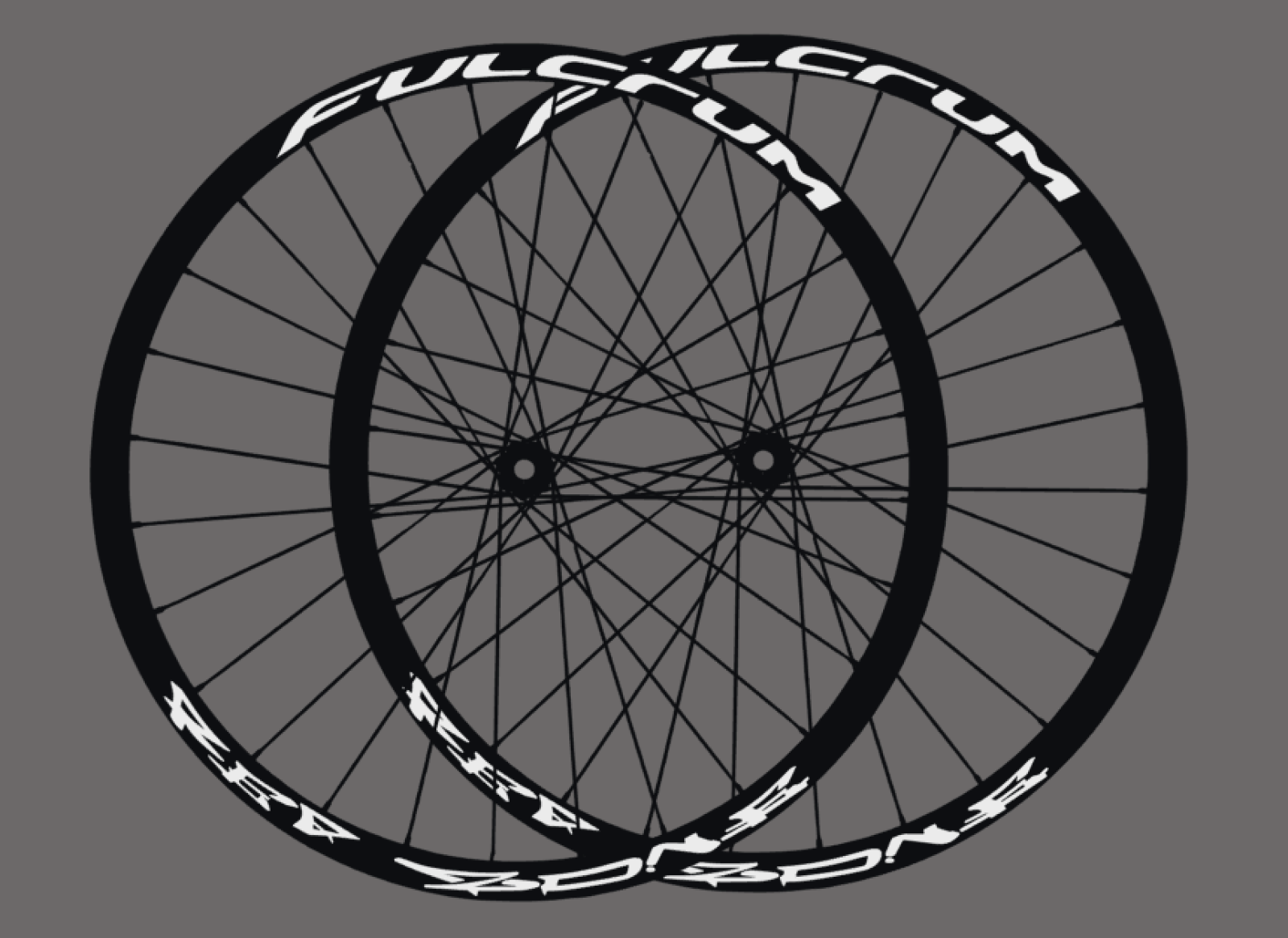 FM Red Zone Fahrrad MTB Felgen Aufkleber Sticker Set