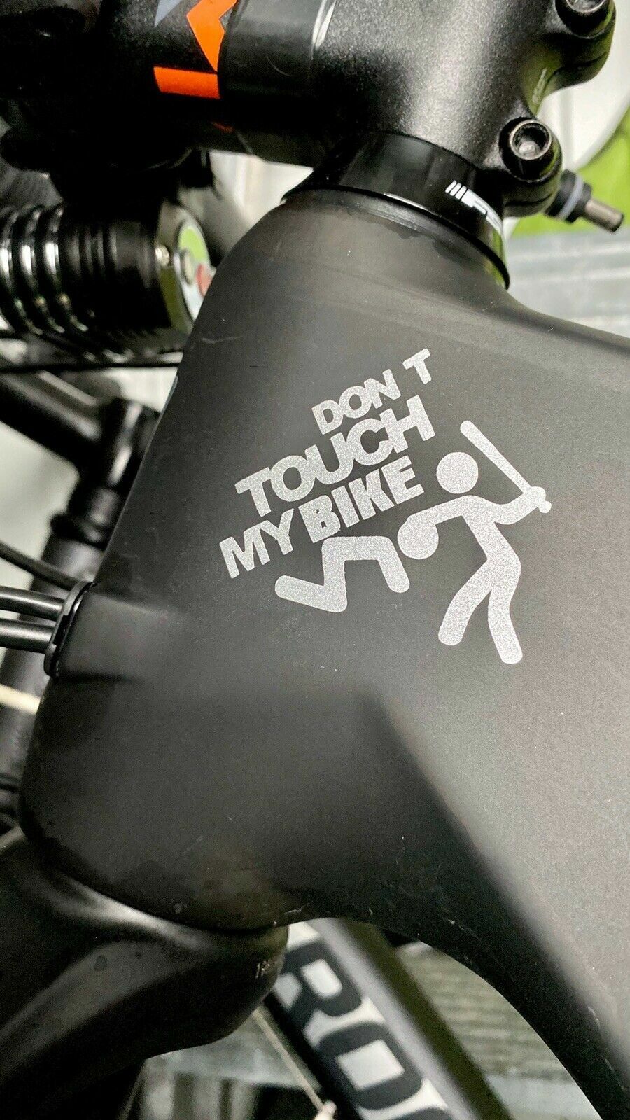 Don t touch my bike Fahrrad MTB Aufkleber Sticker 2 Stk.