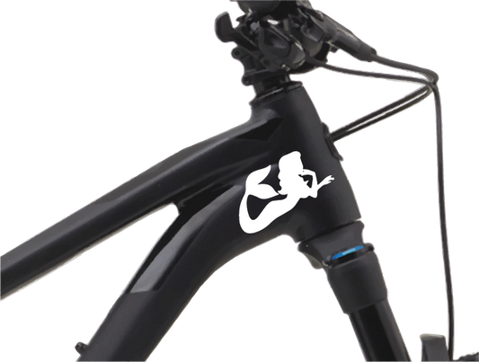 Fish Girl Meerjungfrau Fahrrad MTB Aufkleber Sticker 2 Stk.