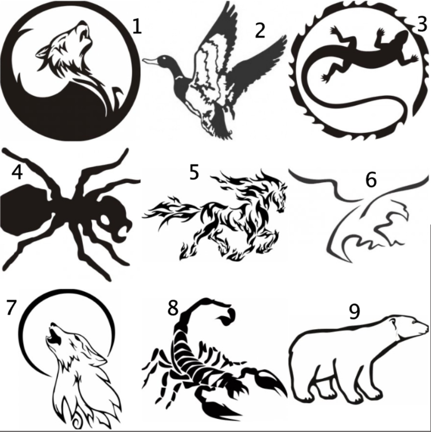 Tiere Ente Pferd Ameise Dragon Skorpion Gecko Auto Styling Aufkleber Sticker 