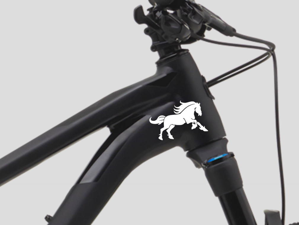 Pferd Fahrrad MTB Rahmen Aufkleber Sticker 2 Stk.