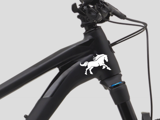 Pferd Fahrrad MTB Rahmen Aufkleber Sticker 2 Stk.