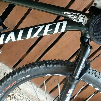 SKULL TOTENKOPF RIDER Fahrrad MTB Aufkleber Sticker 2 Stk.