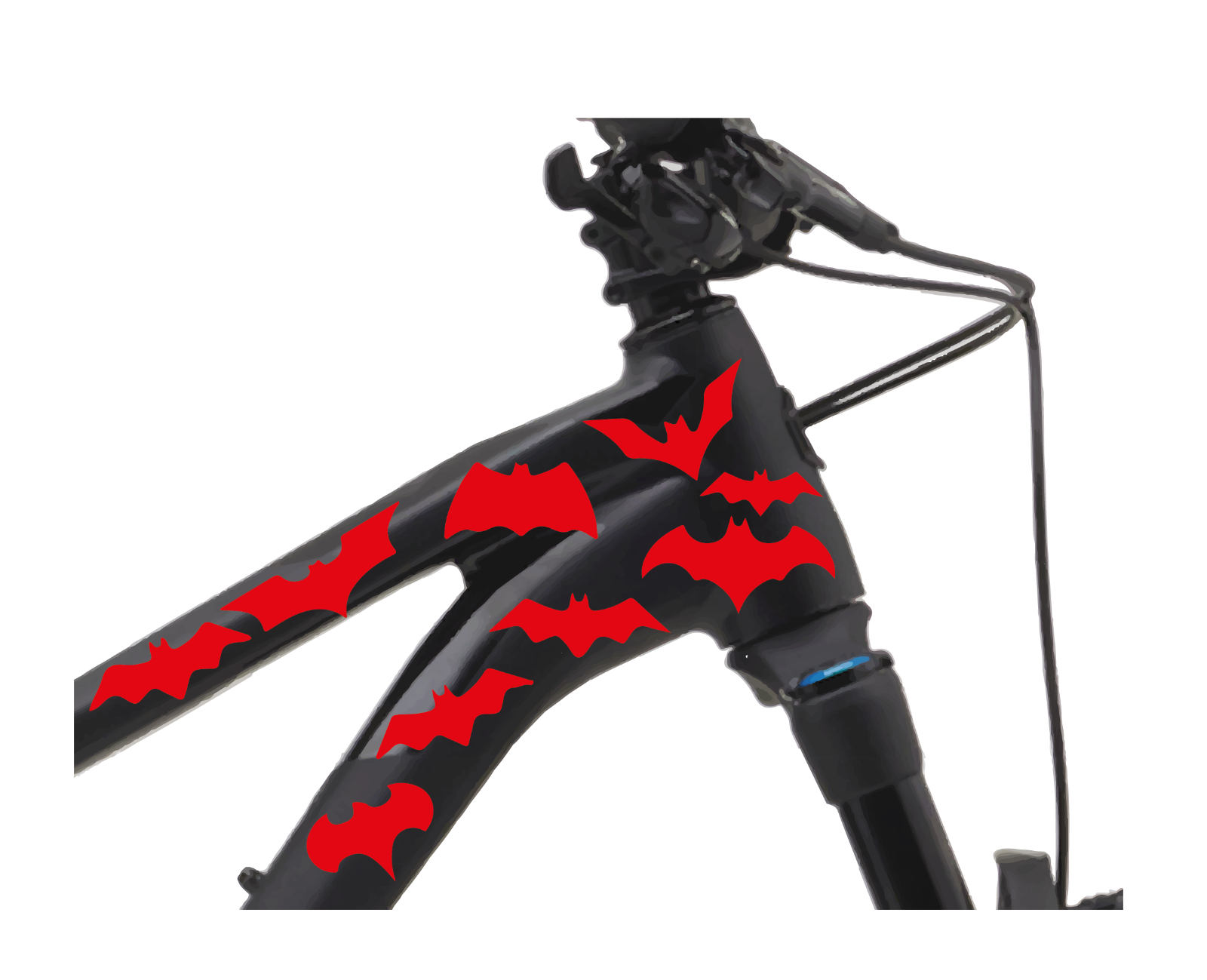 Batman Fledermäuse  Fahrrad MTB Aufkleber Sticker Set